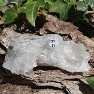 Cristaux cristal de roche biterminés, Brésil, Crb19