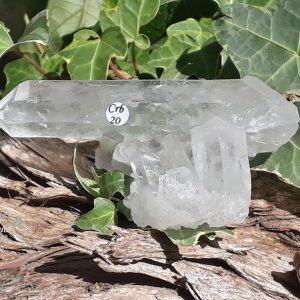 Cristaux cristal de roche biterminés, Brésil, Crb20
