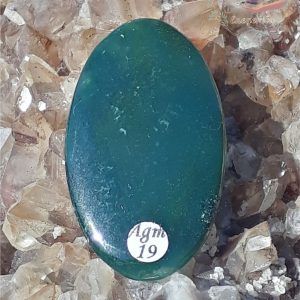 Cabochon agate mousse yemen adelyne enegercia Agm19 2