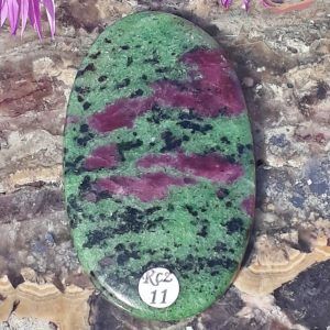 Cabochon rubis sur zoïsite tanzanie adelyne enegercia Rzc11 2