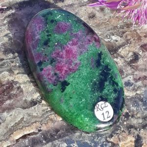 Cabochon rubis sur zoïsite tanzanie adelyne enegercia Rzc12 4