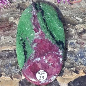 Cabochon rubis sur zoïsite tanzanie adelyne enegercia Rzc13 4