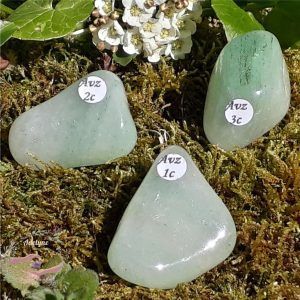 aventurine verte roulée du Zimbabwe adelyne-enegercia avz 1 a 3c