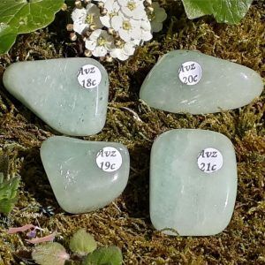 aventurine verte roulée du Zimbabwe adelyne-enegercia avz 18 a 21c