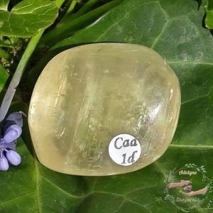 calcite miel ou dorée roulée du Mexique adelyne-enegercia cas 1D 1