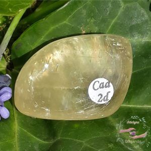 calcite miel ou dorée roulée du Mexique adelyne-enegercia cas 2D 1